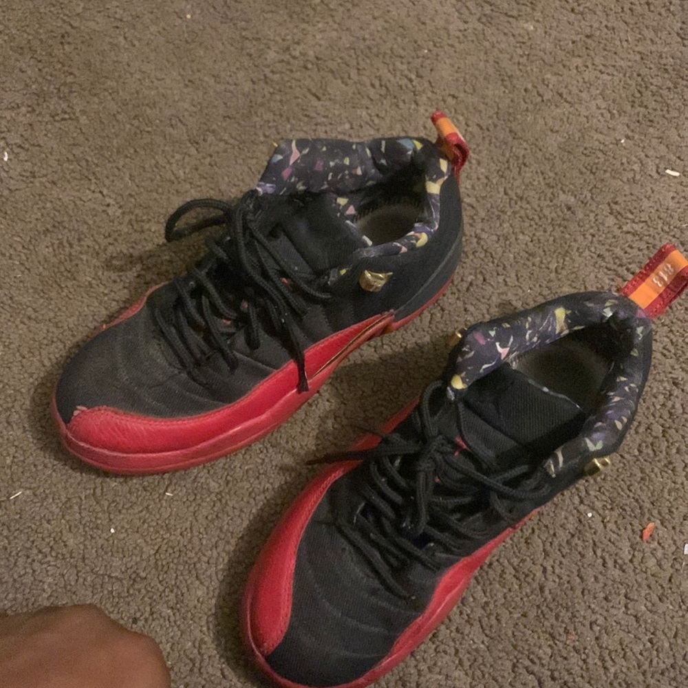 They are red